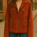 Bonita vintage suede rust jacket Red Size M Photo 0