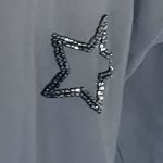 Chaser  Womens Blouse Sz XS Boxy Star Beaded Sequins Baddie Witchy Gothic Vampy Photo 7