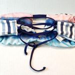 Splendid Tie Dye Stripe Reversible Soft Cup Bandeau Bikini Top S NWT Blue Pink Photo 5