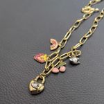 Coach  Gold Charm Necklace with Heart and Cherry Accents Photo 7