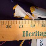 Old Navy Floral Print Lace Up Pintuck Blouse Womens Large Navy Boho Hippie Retro Photo 8