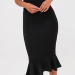 Pretty Little Thing Black Midi Dress Photo 0