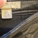 Burberry BRIT BLACK BIKER Y2K STRETCHY NOVA PRINT LINING PENCIL SKIRT 4 Photo 6