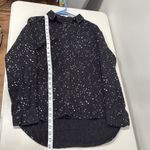 Madewell Oversize Ex-Boyfriend Shirt Black with White Stars Size Medium EUC Photo 10