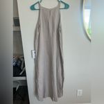 Italian linen dress made by Laura Bianchi in Italy Tan Size M Photo 1
