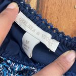 Chelsea and Violet NWOT Blue Micro-Cheetah Print Midi Slip Skirt Size M Photo 6