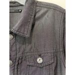 Tahari Bomber Flight Jacket  Pintuck Size M Lightweight Chambray Western Casual Photo 2