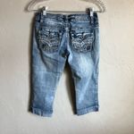 Hydraulic Vintage Back Flap Pockets Denim Capris Photo 6