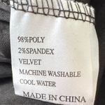 NWT Il Canto Black Velvet Ribbed high neck long sleeve blouse, size 2XL plus Photo 3