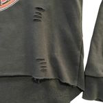Harley Davidson Distressed Black Logo Sweatshirt Size M Photo 1