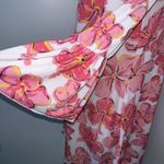 Simply Southern  Womens Cold Shoulder Tassel Dress Size M Pink Hibiscus Bell Photo 2