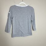 Ralph Lauren Vtg Lauren Top Boat Neck Gray Nautical Fisher Core Y2K Baby Tee M Photo 7