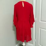 Altar'd State  Red Dress with Blue Embroidery Photo 3