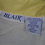 Blair Vintage  Yellow Embroidered Floral Lined Full Zip Windbreaker Jacket 2XL 2X Photo 3
