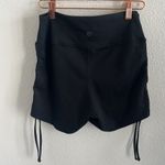Gilly Hicks Black Biker Short Shortie Cinched Side Hollister Active Large Photo 1