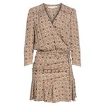 Veronica Beard 💕💕 Alamo Printed Ruched 100% Silk Dress ~ Rust/Ivory 10 NWOT Photo 9