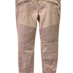 Tinseltown  Dusty Pink Moto Jegging Cotton Blend Zipper Accent Juniors 13 Photo 0