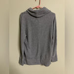 Aerie  Dark Gray Metallic Funnel Neck Long Sleeve Pullover Sweatshirt Size Medium Photo 1