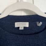 Kinross Cashmere women’s crewneck easy seam sweater XS midnight navy blue Photo 3