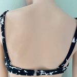 NEW Vintage Carabella Bikini Top Black White Floral Underwire Sz 10 Made Mexico Photo 8