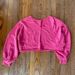 SheIn bright pink cropped off the shoulder sweater Photo 0