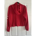FRIENDS Women's Large Red Central Perk Graphic‎ Pullover Crop Hoodie Cozy Photo 3