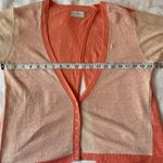 Wrap London Linen Coral/ Cream Cardigan Size Small Photo 8