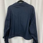 Rag and Bone Navy Blue Linen Blend Piper Cropped Jacket Sz.XL NWT Photo 12