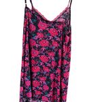 Carol Rose  Black and Pink Floral Pajama Set Photo 7
