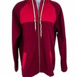 Anthropologie 2/$30 Dravus Colorblock Red Full Zip Hooded Long Sleeve Jacket Women's Medium Photo 0