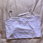 Susana Monaco Thin Strap Crop Tank in Sugar Photo 4