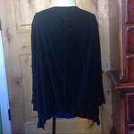 Anthropologie Anthro ELLA MOSS Blk Ruffled Hem Open Jacket EUC L Photo 2