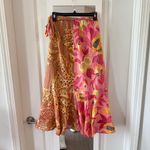 Farm Rio  Twice the Prints Midi Skirt Size XS
Color Pink Yellow Photo 6