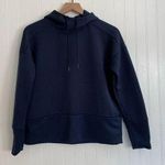 Nike  Dri-Fit Training Hoodie Pullover Rib Texture Swoosh Logo Navy Blue Size XS Photo 0