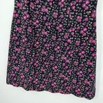 Lilly Pulitzer  Vintage Hot Pink Floral Dress Retro Rate Black Green Scallop 10 Photo 7