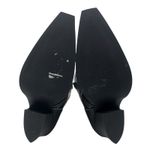 Mango  Leather Cowboy Ankle Boots with Embroidery Seams Black Size 39/ 8.5 Photo 9