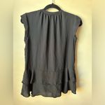 Black Mossimo Drop Waist Blouse Top Medium Photo 2