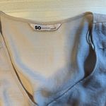 SO  Women's Elegant Cream Blouse with Waist Tie Photo 10