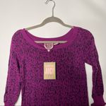 Juicy Couture NWT purple leopard knit long top dress Y2K size S Photo 2