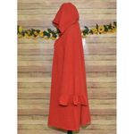 Southern Stitch  Ladies Red Hooded Bell Sleeves Pullover Sweatshirt Dress Size XL Photo 6