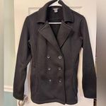 Eddie Bauer  | black button up pea coat, size XS Photo 0