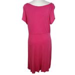 cha cha vente Hot Pink Draped Knit Dress NWT Size XL Fuchsia Wedding Guest Dress Photo 1