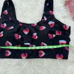 Torrid  Wireless Scoop Bikini Top Heart Print Black Plus Size 4 Photo 3