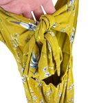 Anthropologie See U Soon Yellow Floral Viscose V-Neck Tank Midi Dress Size M Photo 4