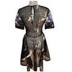 Endless Rose  Large (S) Exquisite Birds Art-To-Wear Hi-Low Sheer Blouse Cover Photo 3