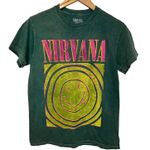 Nirvana  Green Band Tee S Logo Short Sleeve Casual Licensed Graphic Unisex Photo 0