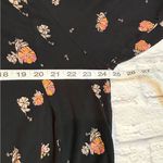 Free People  black floral printed Winter Sun Tunic swing Dress M Photo 6