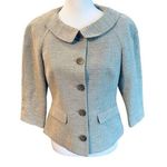 Badgley Mischka Tan Metallic Jacket Sz 6 Photo 0