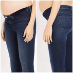 J Brand  Mama J Super Skinny Maternity Jeans Side‎ Panels Blue Size 28 Photo 1