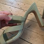 Pale Green Heeled Sandals Size 5.5 Photo 2
